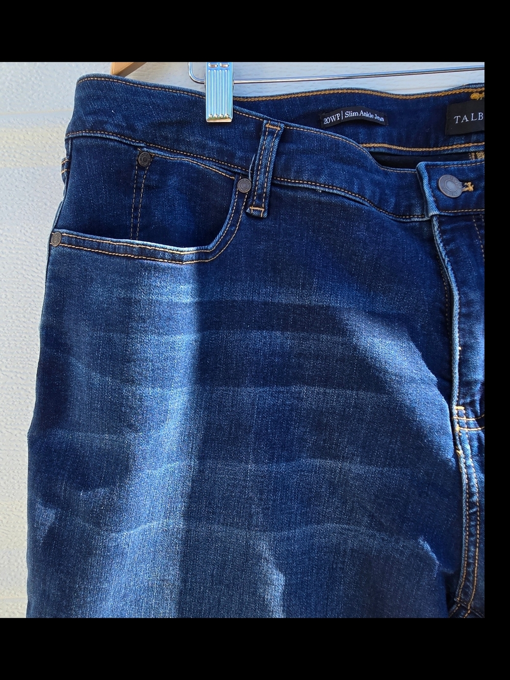 Talbots Womens Dark Blue Stretch Denim Jeans. - Picture 4 of 5